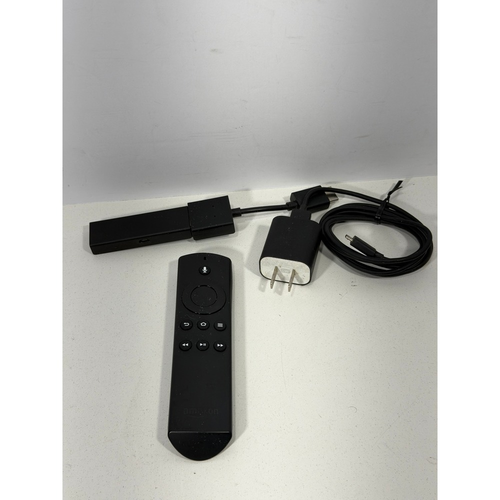 Amazon Fire TV Stick W87CUN Black Streaming Media Player w/ Voice Remote Bundle